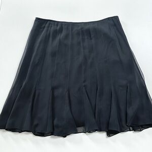 Y2K Vintage Elie Tahari Silk Skirt w. Ruffle Pleats